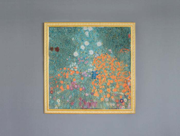 五彩織り クリムト「農家の庭」