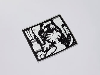 SHELL FISH monochrome　キッチンタオル