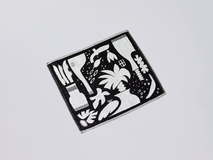 SHELL FISH monochrome　キッチンタオル